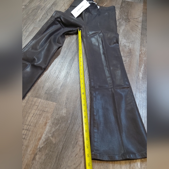 FRAME DENIM Jetset Crop Mini Boot NWT in Espresso Coated - Picture 15 of 16